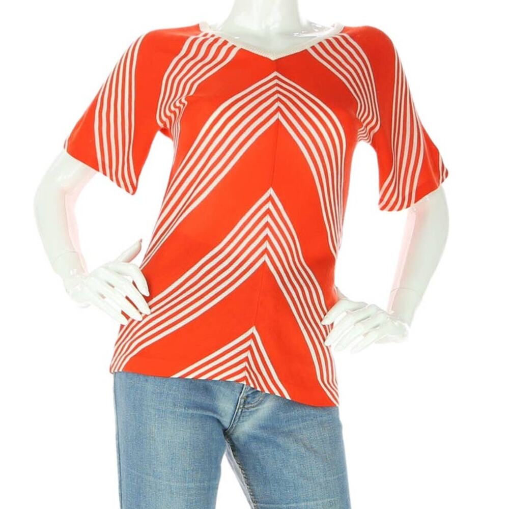 70s Mister Leonard Chevron Hippie Boho Knit Top